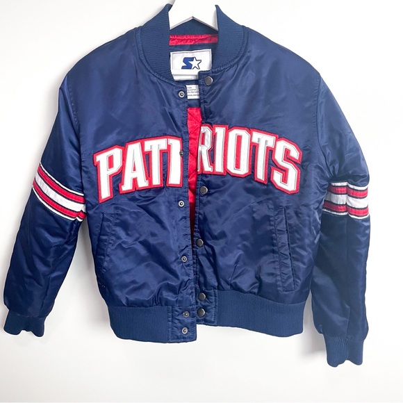 New England Patriots Starter Snap Jacket Youth Medium - Picture 3 of 15